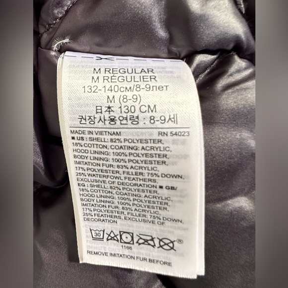 Gap Kids Girls Size M (8) Heavy-Duty Down Expedition Parka Black Hooded - Picture 10 of 10